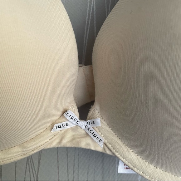 Cacique Bra Boost Plunge 40C Cotton Blend Tan - Picture 5 of 11